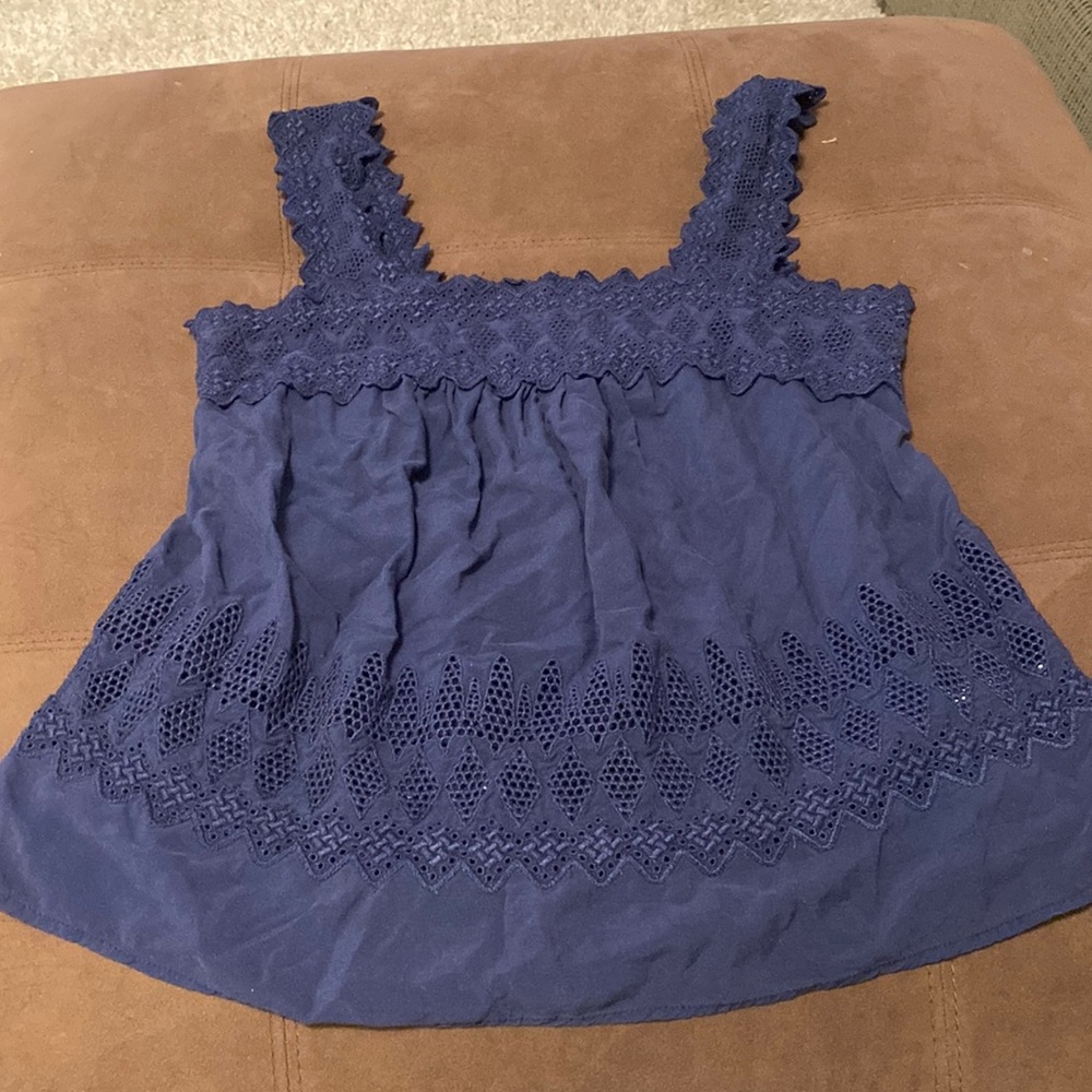 Navy old navy tank top blouse